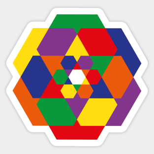 Rainbow Hex Sticker